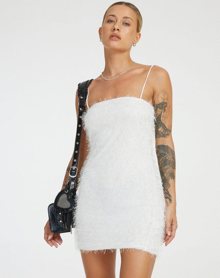 Nasami Mini Dress in Ivory