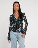 image of Lica Cardi in Butterfly Watercolour Black