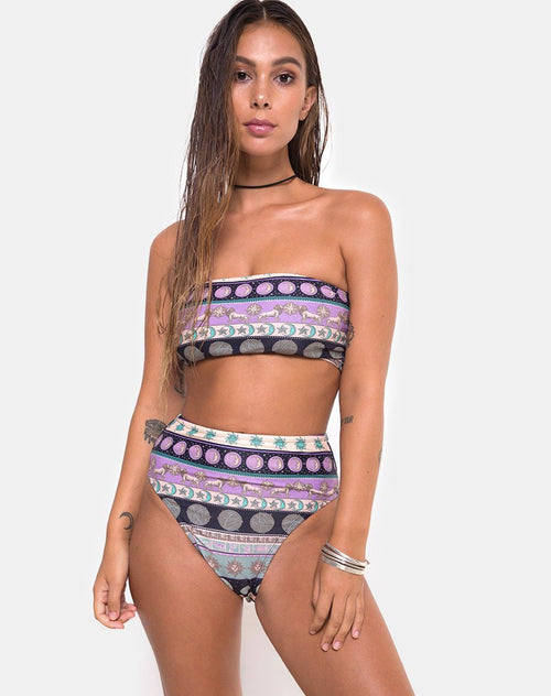 Lien Bikini Top in Eclipse