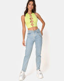 Lini Crop Top in Lime