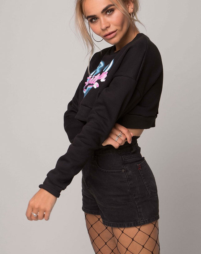 Liona Sweatshirt in Black Heart Breaker