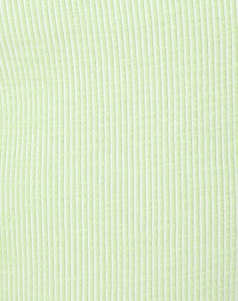 Lisari Bodice in Rib Pastel Lime