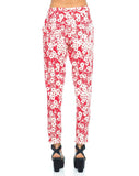 Motel Logan Peg Leg Trouser in Xerox Daisy Red