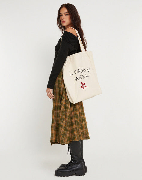 image of London Tote Bag Ecru London Motel Embro