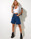 Image of Loose Fit Denim Short in Classic Blue