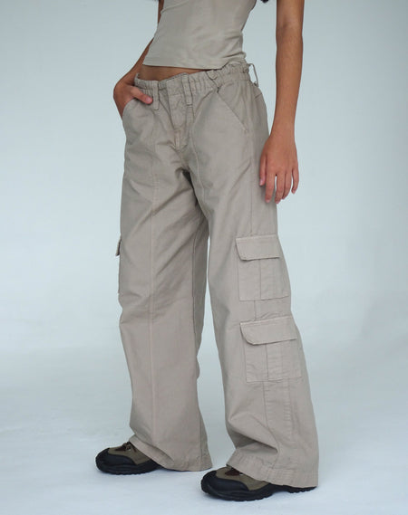 Phil Low Waist Trouser in Black with White Top Stitch