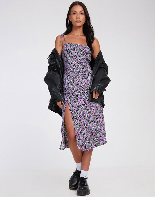 image of Lotie Midi Dress in Lilac Blossom