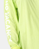 Lotsun Sweatshirt in Motel No Vacancy Fluro Green