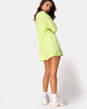 Lotsun Sweatshirt in Motel No Vacancy Fluro Green