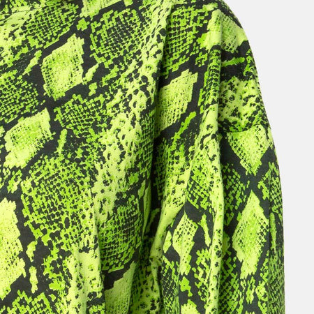 Lotsun Jumper Dress in Snake Lime