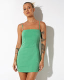 image of Lovana Mini Dress in Tailoring Green