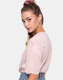 Image of Oversize Basic Tee in Love Makes Me Sick Blush