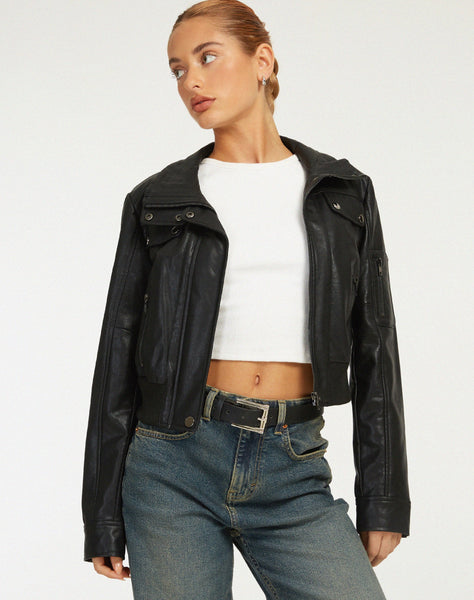 image of Loviana Jacket PU Black