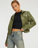 image of Loviana Jacket in PU Green