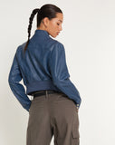 image of Loviana Jacket in PU Navy