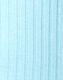 Lucia Bodice in Ribbed Powder Blue