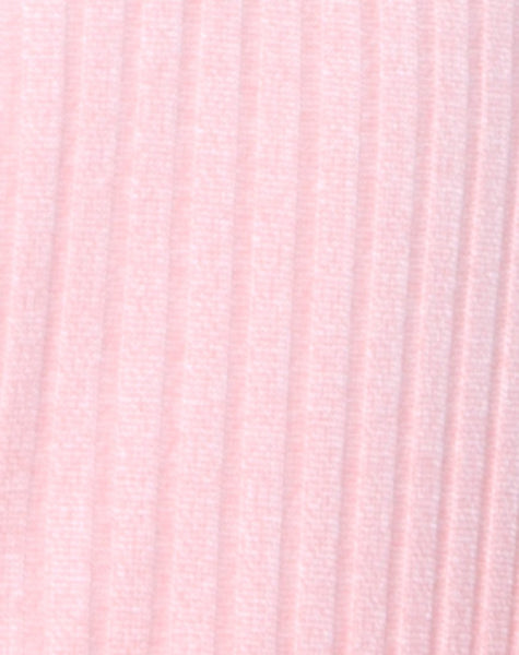 Lucia Bodice in Ribbed Blush