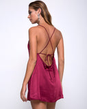 Lucille Slip Dress in Burgundy