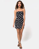 Lucine Dress in Diana Dot Black