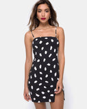 Lucine Dress in Diana Dot Black