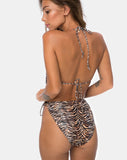 Lucky Swimsuit in Tiger Repeat