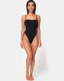 Luelle Swimsuit in Mini Rib Black