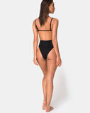 Luelle Swimsuit in Mini Rib Black