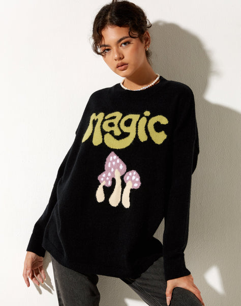 Image of Lulees Jumper in Magic Black