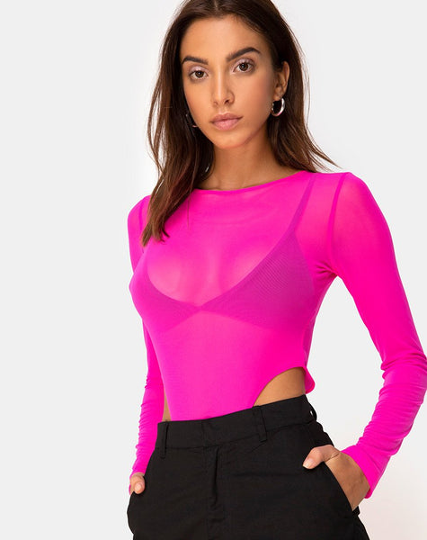 Lumier Bodice Fluro Pink