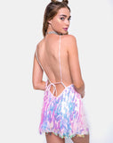 Image of Luna Slip Dress in Opal Unicorn Sequin Pink