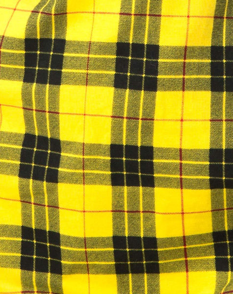 Lura Slip Dress in Winter Plaid Yellow