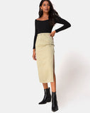 Lyra Midi Skirt in Sage