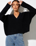 Mabel Jumper in Knit Black