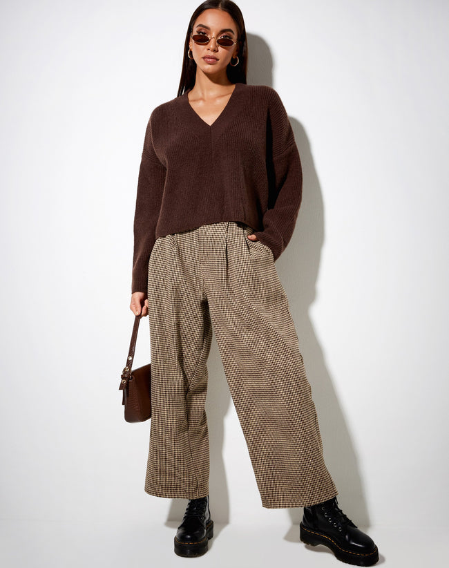 Image of Mabel Jumper in Knit Choco Brown