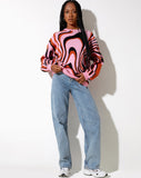 Image of Mably Jumper in Mega Ripple Pink