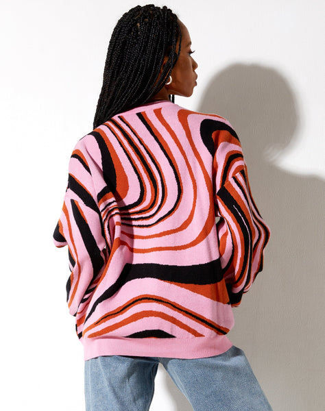 Image of Mably Jumper in Mega Ripple Pink