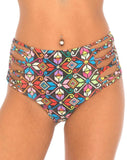 Madeira High Waisted Bikini Bottoms in La Boheme