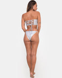 Maise Bottom Bikini in Sequin Diamond Shine