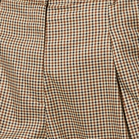 Sakila Trouser in Small Check Brown