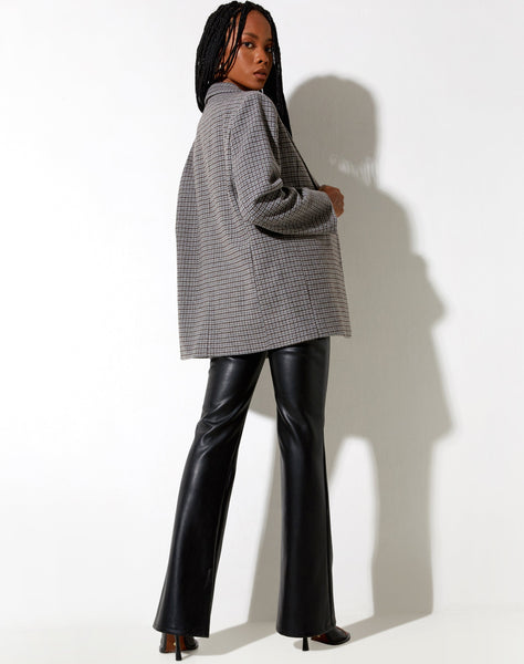 Image of Maiwa Blazer in Wool Grey and Black