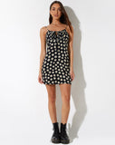 image of Mala Mini Dress in Grunge Daisy Black