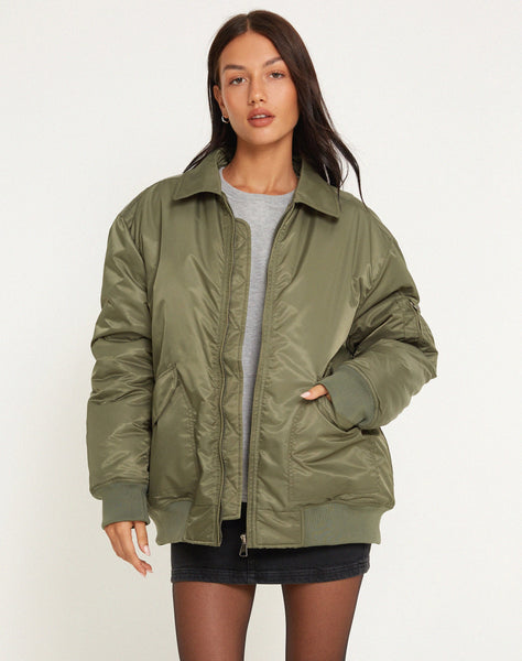 image of Manik Jacket in Khaki Green