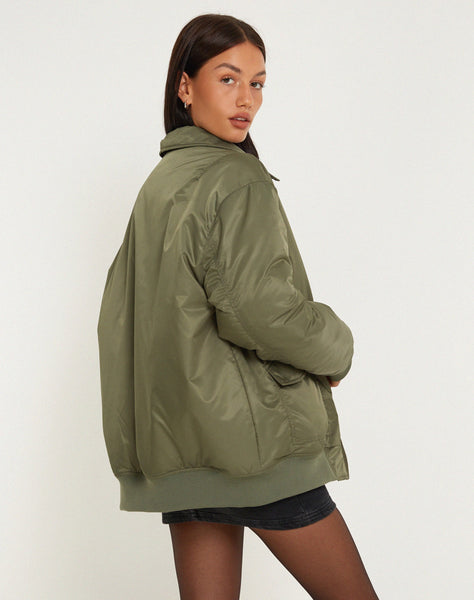 image of Manik Jacket in Khaki Green