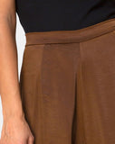 Mara Trouser in Satin Brown