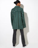 Image of Marcel Shirt in Check Black and Green