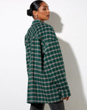 Image of Marcel Shirt in Check Black and Green