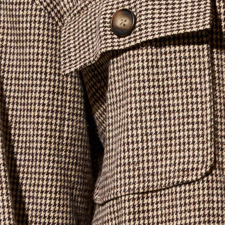 Marcel Shirt in Houndstooth Brown