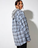 Image of Marcella Shirt in Blue and Black Check