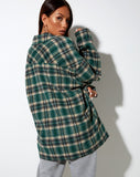 Image of Marcel Shirt in Check Green Black