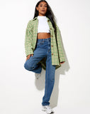 Image of Marcella Shirt in Green and Cream Check